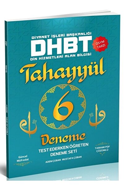 Tahayyül Yayınları Tahayyül DHBT 6 Deneme Çözümlü - Mustafa Çoban, Adem Çoban...