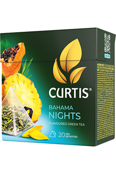 CURTIS Bahama Night Flavoured Green Tea in Pyramid 20 Tea Bags