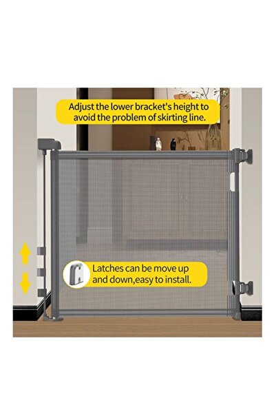 Arabest Punch-Free Retractable Baby Gate, Include Extra Punch Mounting Accessories for Doorways Stairs