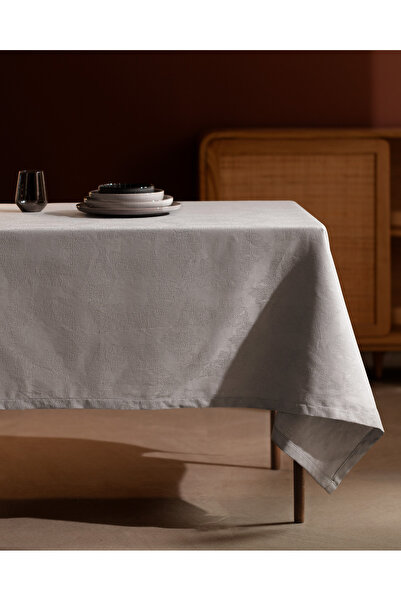 Madame Coco Lavinia Tischdecke - Grau - 160x300 cm