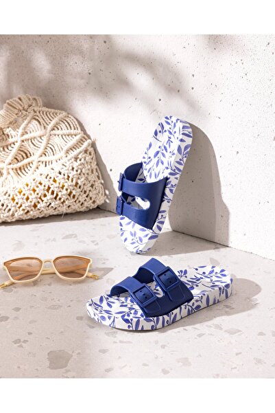 Madame Coco Olivgrüne Damen-Hausschuhe