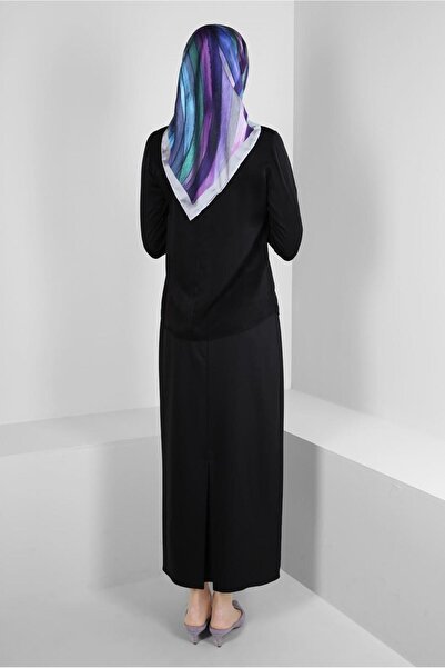 Alvina Scarf Collar Cuffs Buttoned Blouse 43670