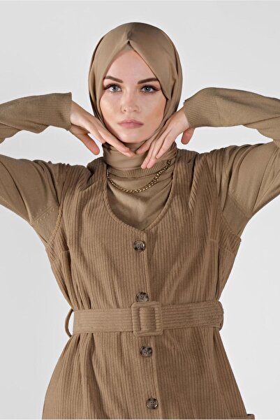 Alvina ÖNDEN DÜĞMELİ KADİFE JİLE 41146