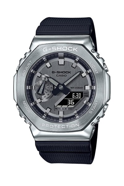 G-SHOCK Metal Covered Octagonal Black Resin Band Watch GM-2100-1A