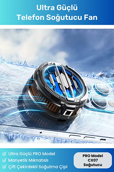 Noriyen Yeni Nesil Ultra Güçlü Magsafe Manyetik Mıknatıslı Buz Soğutma CX07 C...