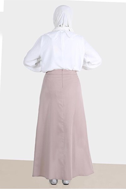 TRENDTESETTÜR Brown Buckle Women's Skirt - 60264