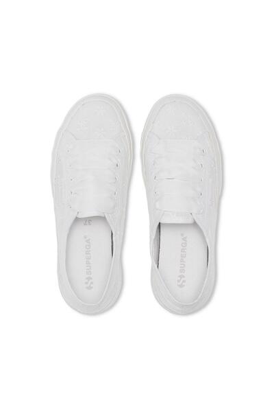 Superga 2750 Flower Sangallo Kadın Beyaz Sneaker