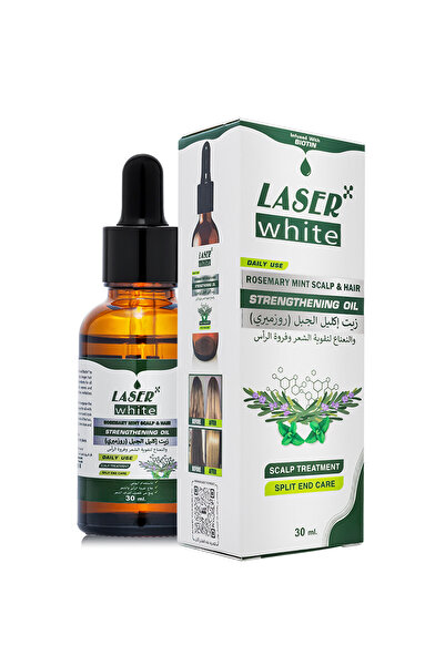 LASER WHITE ليزر وايت زيت إكليل الجبل (روزميري) والنعناع