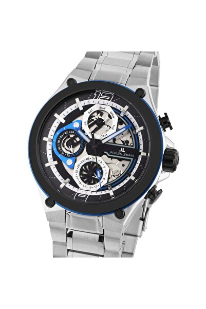 Jacques Lemans Ανδρικό Ρολόι 1-2150D, Quartz, 43mm, 10ATM