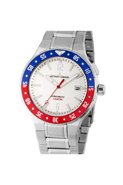 Jacques Lemans Ανδρικό ρολόι Jacques Lemans 1-2109G, Quartz, 42mm, 10ATM