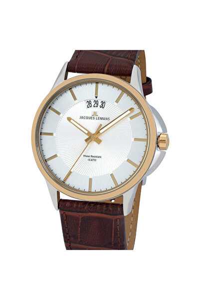 Jacques Lemans Ανδρικό ρολόι Jacques Lemans 1-1540H, Quartz, 42mm, 10ATM