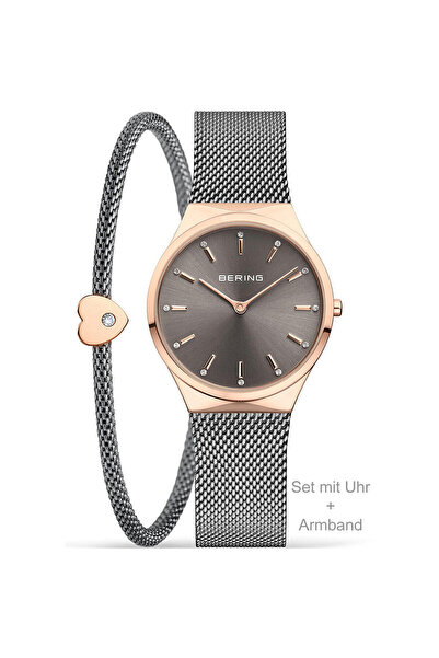 Bering Γυναικείο ρολόι Bering 12131-369-GWP, Quartz, 30mm, 3ATM