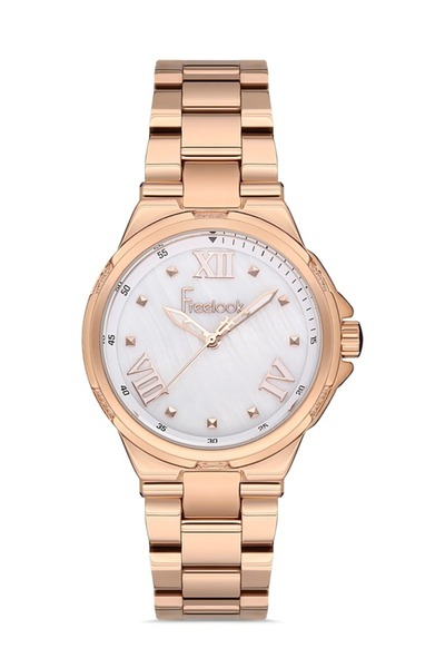 Freelook ساعة يد نسائية من الذهب الوردي 100% ستيل - ذهبي وردي FL.1.10230.5