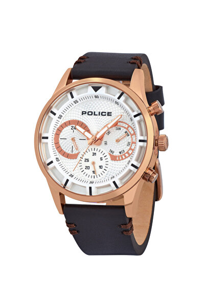 Police Ανδρικό Ρολόι PL14383JSR.04, Quartz, 45mm, 3ATM