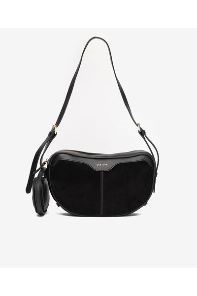 Greyder Kadın Siyah Hakiki Deri Çapraz Çanta 5K2CN69764