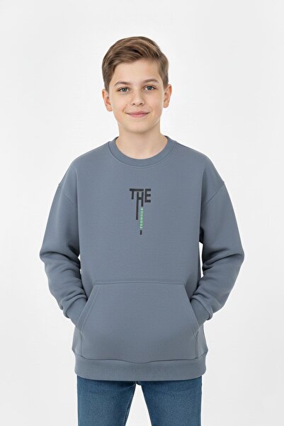 NEWKİDS Kengur džep okrugla kragna Dečija majica