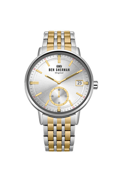 Ben Sherman Ceas bărbătesc Ben Sherman WB071GSM, cuarț, 41mm, 3ATM