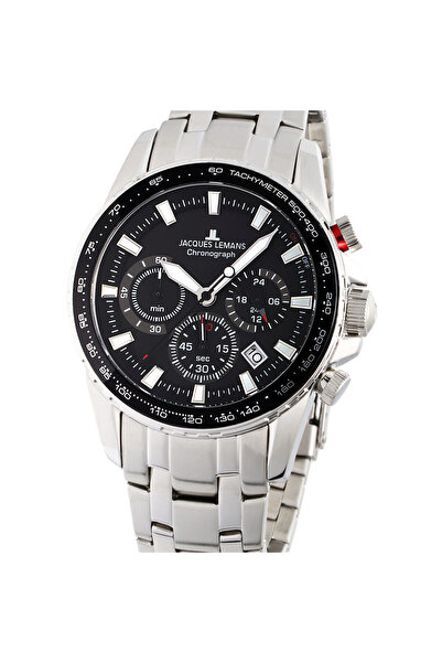Jacques Lemans Ανδρικό Ρολόι Jacques Lemans 1-2099D, Quartz, 42mm, 10ATM