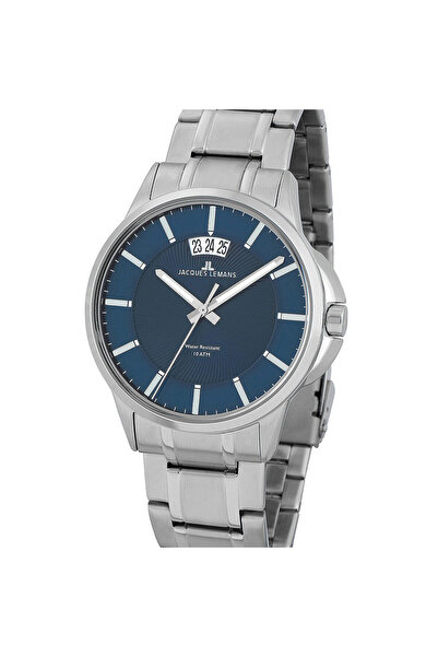 Jacques Lemans Ανδρικό Ρολόι Jacques Lemans 1-1540M, Quartz, 42mm, 10ATM