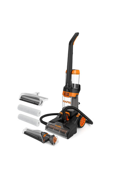 raf غسالة سجاد بقوة 800 واط، منظف 3 في 1 مع خزان تنظيف سعة 1.35 لتر وخزان متسخ سعة 1.25 لتر، وفرشتين