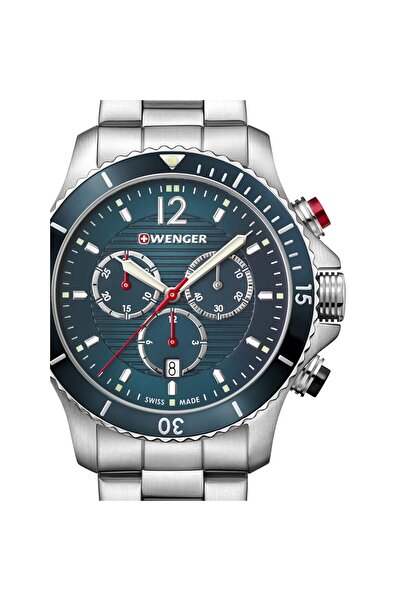 Wenger Ανδρικό Ρολόι 01.0643.115, Quartz, 43mm, 20ATM