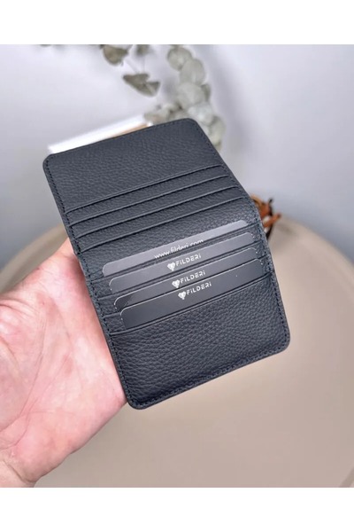 Fil Deri Γνήσιο δερμάτινο μαγνητικό θήκη για κάρτες 2116