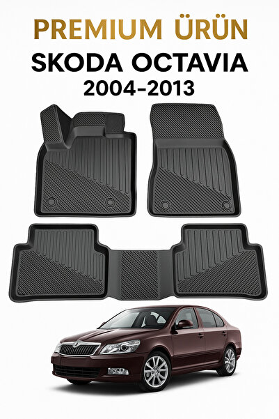 Black Gold Skoda Octavia 2004-2013 3D Havuzlu Oto Paspas Premium