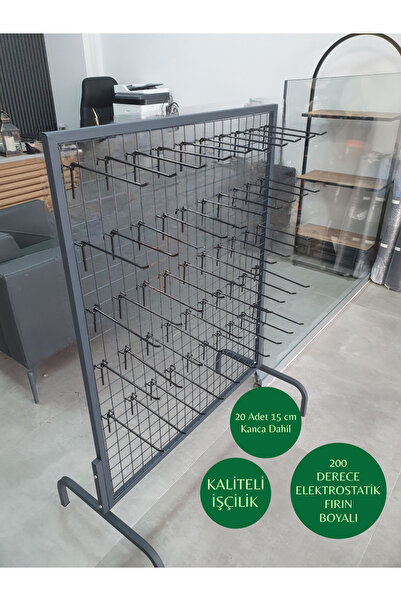 ASAFF TEL PANO AYAKLI 80X100 cm 4x4 Sık Telli 20 adet 15 cm Kanca Dahil