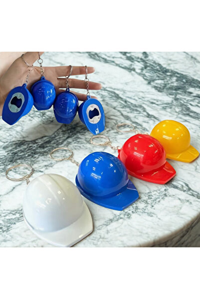 DeNors Baret Anahtarlık & Açacak – Şantiye Temalı, Mühendis ve İş Güvenliği H...