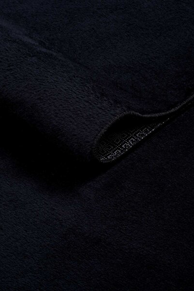 Valery Home Vl Comfort - Round Plush Washable Black Runner