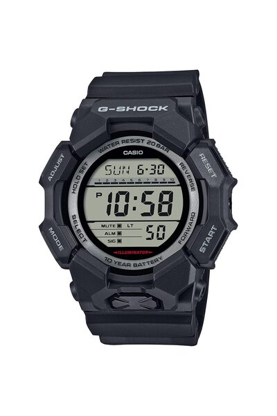 Casio Mens Watch GD-010-1ER, Quartz, 52mm, 20ATM