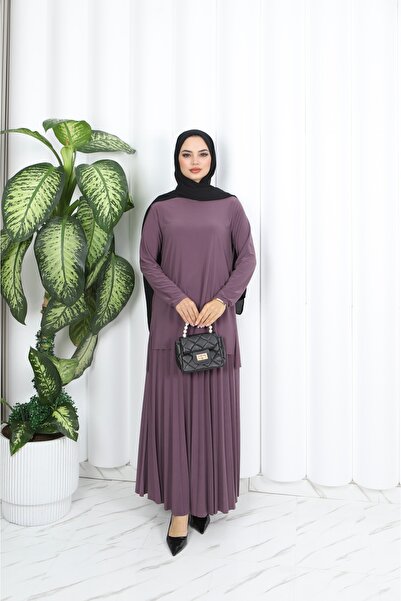 NİSUM MODA Costum Sandy cu fustă plisată