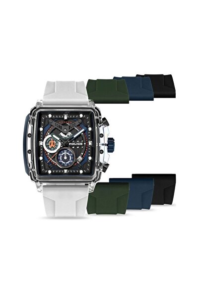 Police Mens Watch Police PEWGO0052401-SET, Quartz, 43mm, 5ATM