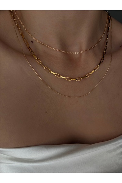 DeNors 3-Piece Gold Set Necklace