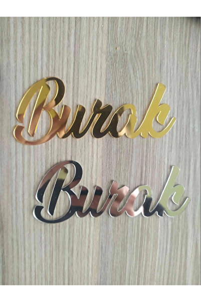 RetroLazer Pleksi İsim Etiket 12x5 cm Kapı süsü Makrome 1 Adet (isim)