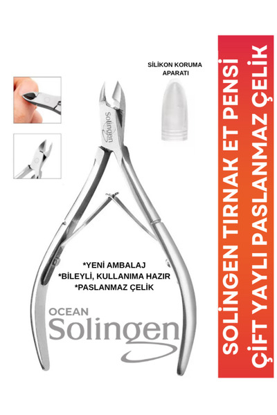 Güzellik Deposu Solingen Manikür Pedikür Tırnak Et Pensi Profesyonel Çift Yaylı Bileyli