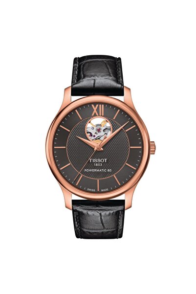 TISSOT Tradition Powermatic 80 Open Heart T0639073606800 Erkek Kol Saati T063.907.36.068.00