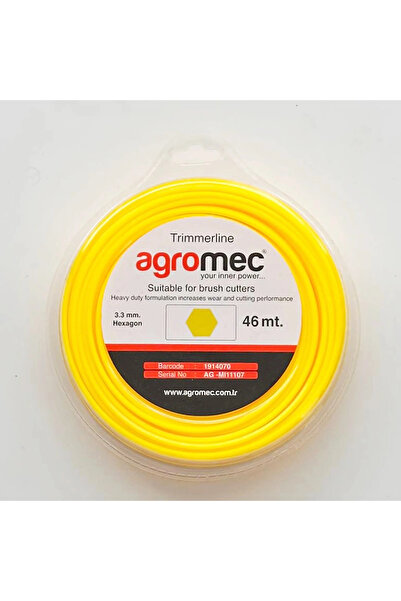 AGROMEC 3.30mm 46 mt Altı Köşe Motorlu Tırpan Misinası