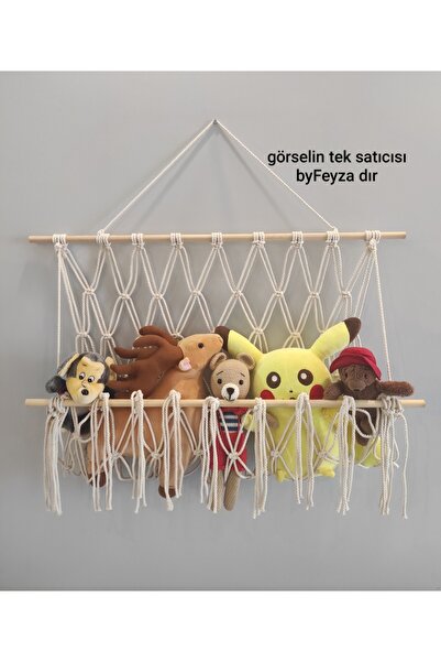 byFeyza Peluş Oyuncak Askısı ( 70 CM ÇUBUK ) oyuncak Hamağı-çocuk Odası Düzen...