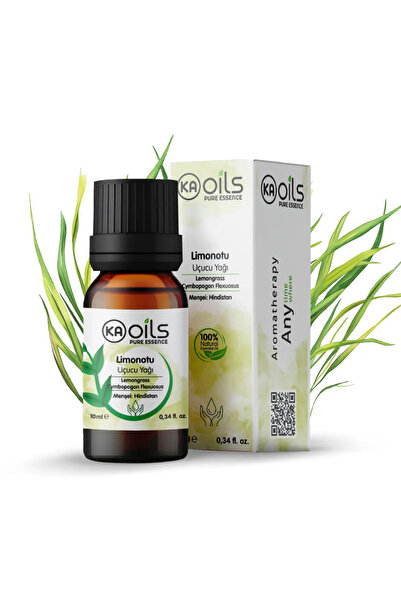 KAOils Pure Essence Limon Otu Uçucu Yağı 10 ml - Lemongrass Essential Oil | %...