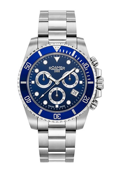 Roamer Mens Watch 851837 41 45 20, Quartz, 42mm, 10ATM
