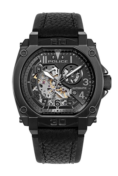 Police Ανδρικό Ρολόι Police PEWGE0040003, Αυτόματο, 45mm, 5ATM