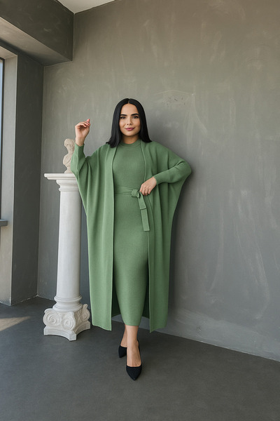 MAY MARA Women's 2-Piece Knitwear Set with Vest and Dress