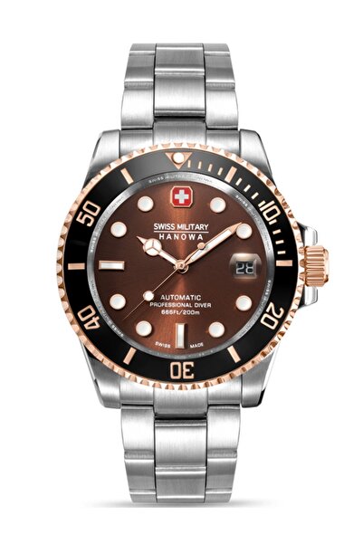 SWISS MILITARY HANOWA Ανδρικό Ρολόι Swiss Military SMWGL0006360, Αυτόματο, 41mm, 20ATM