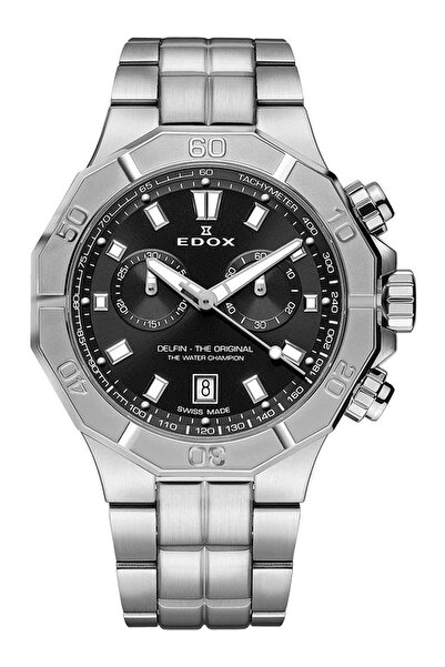 Edox Mens Watch Edox 10113-3M-NIN, Quartz, 43mm, 20ATM