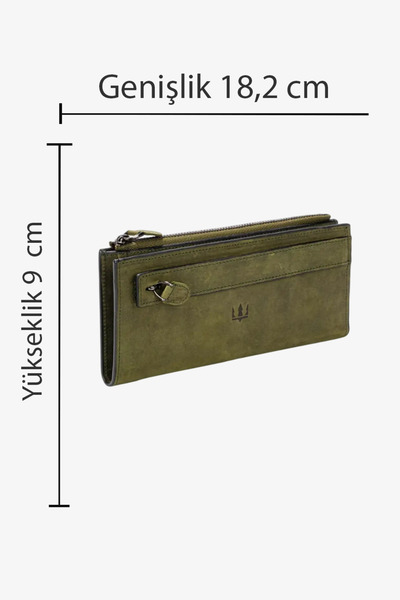 Getto Deri Nairobi Telefon Hazneli Deri Kişiye Özel İsim Baskılı Cüzdan