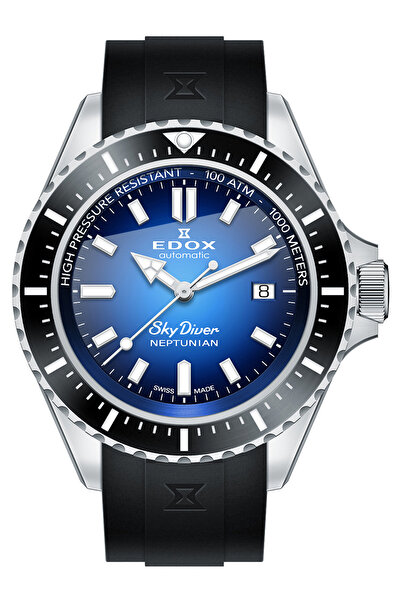Edox Mens Watch Edox 80120-3NCA-BUIDN, Automatic, 44mm, 100ATM