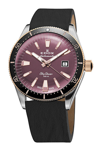 Edox Ceas de damă Edox 80131-357RNRC-VIO, Automat, 38mm, 30ATM