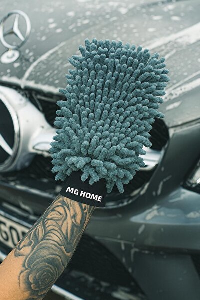 MG HOME 1 bucată mănușă de spălat auto din microfibră DualClean Mănușă de cur...
