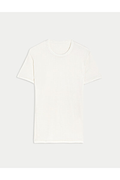 Marks & Spencer Kısa Kollu Yünlü Termal Atlet